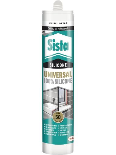 SİSTA SİLİKON 280 ML  BEYAZ 00280 resmi