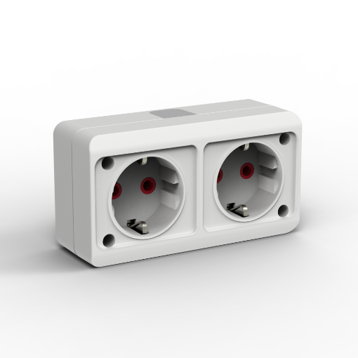 FETİH S.U. 2 Lİ KOMBİNE TOPRAKLI PRİZ resmi