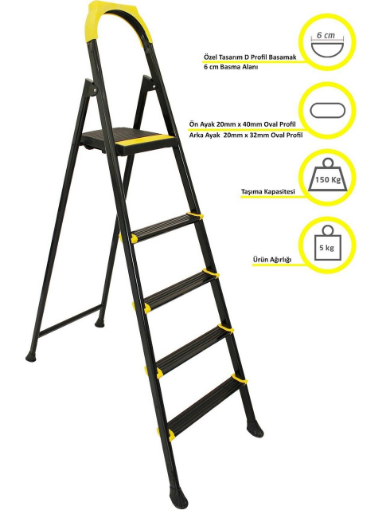 LEO MERDİVEN 4 BASAMAK resmi